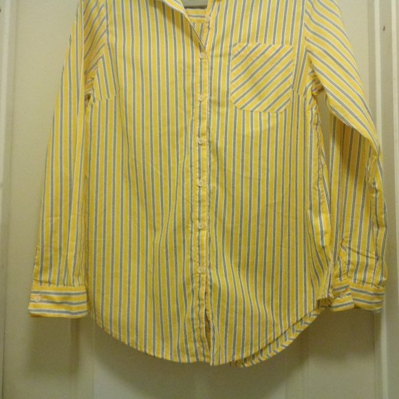 NINOMAXX YELLOW STRIPES MENS SHIRT FOR LADIES X LG - Picture 8 of 8
